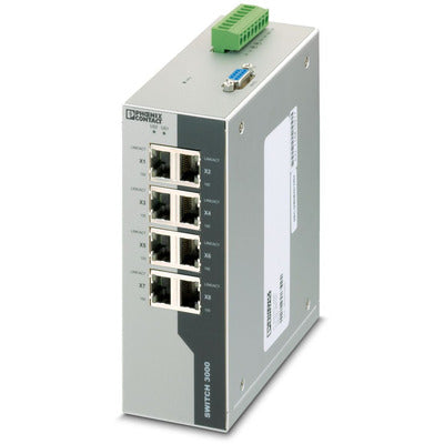 PHOENIX CONTACT FL ETHERNET SWITCH 3008T 8 PORTS 2891035