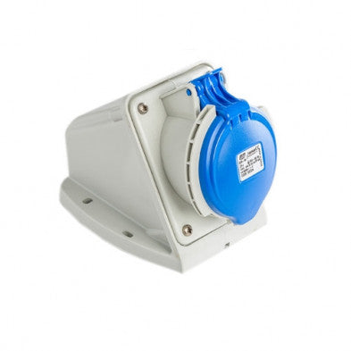 IDE BASE MURAL 32A 2P+T 220V 6H AZUL IP44