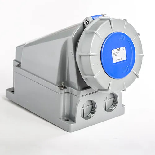 MARNO BASE MURAL 32A 3P+T 230VCA 9H AZUL IP66-IP67