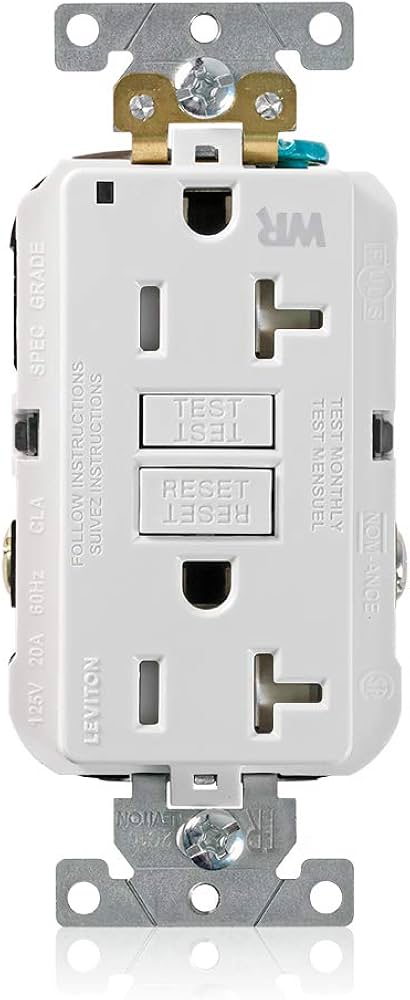 LEVITON CONTACTO DUPLEX GFCI 20A 125VAC 5-20R