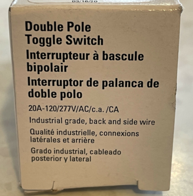 ARROW INT DE PALANCA 2P 20AMP 120/277V