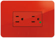 QUINZIÑO GO TOMACORRIENTE DUPLEX GRADO HOSP 15A 127V C/PLACA ROJO