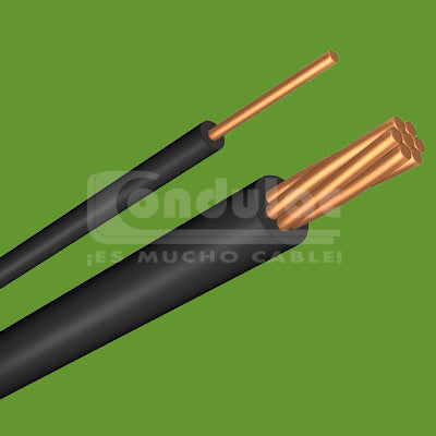 CABLE VINILAT 90ºC 600V CAL 10 CAFE POR METRO