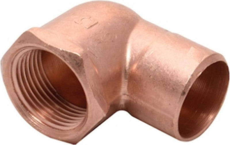 CODO PIPA COBRE 90° ROSCA INTERIOR 25mm  (1"")