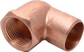 CODO PIPA COBRE 90° ROSCA INTERIOR 25mm  (1"")