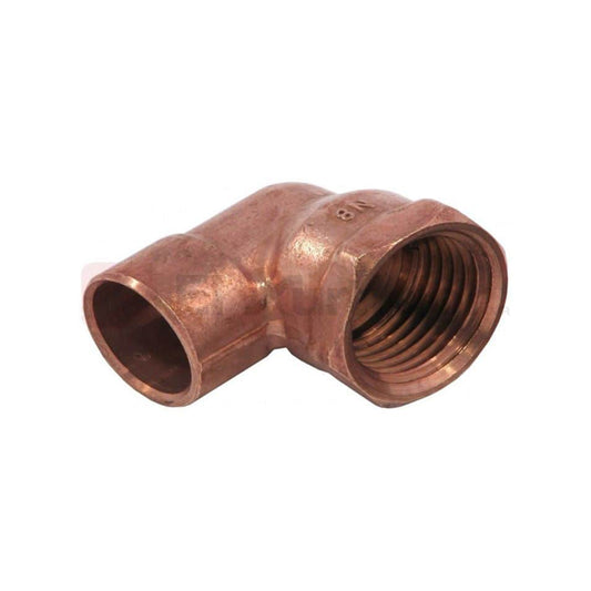 CODO PIPA COBRE 90° ROSCA INTERIOR 19mm 3/4""