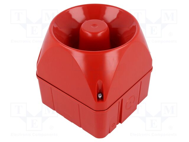 ASM IND. MULTITONO DE 32 TONOS BASE ROJA 24-48V AC/DC 113DB TAMAÑ