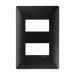 ALPHA PLACA DE 2 VENTANA NEGRO