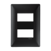 ALPHA PLACA DE 1 VENTANA NEGRO