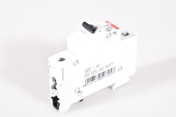 ABB INTERRUPTOR TERMOMAGNETICO RIEL DIN S201-K6 480VCA 6KA