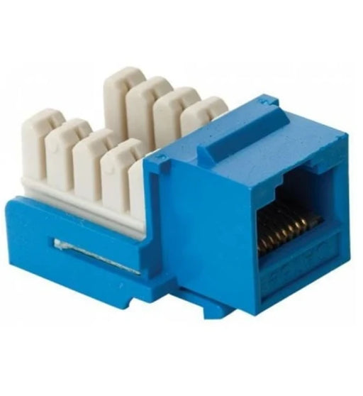 STEREN JACK RJ45 DE 8 CONTAC A 90° CAT 5E KEYSTONE AZUL