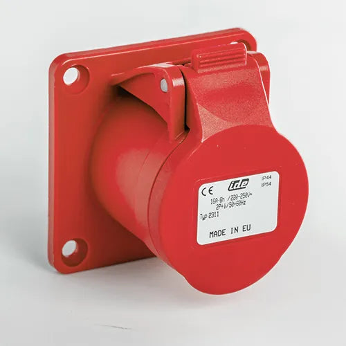 IDE BASE AÉREA 125A 3P+T 400VCA 6H ROJO IP66-IP67
