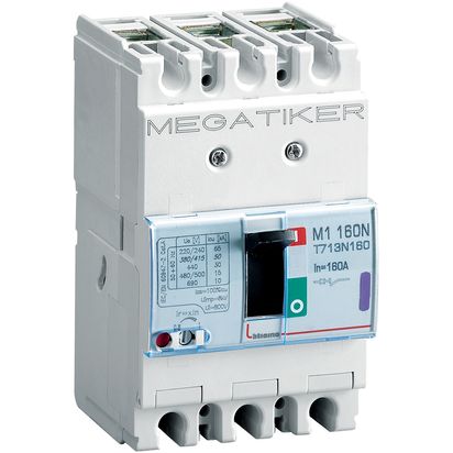 BTI INTERRUPTOR TERMOMAGNÉTICO M1 160N 3P 160 A