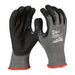 MILWAUKEE GUANTES ANTICORTE NIVEL 5 BAÑADO NITRILO L