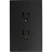 LUCEK FLAT PLACA C/CONTACTO DUPLEX  NEGRO