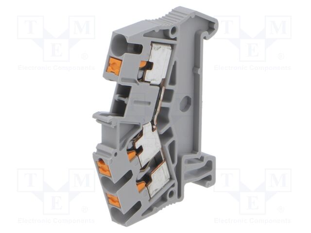 PHOENIX CONTACT CLEMA DE PASO 800V 24A 3CONEX PUSH-IN GRIS
