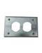 RAWELT TAPA RECTANGULAR CONTACTO DUPLEX ALUMINIO 1O