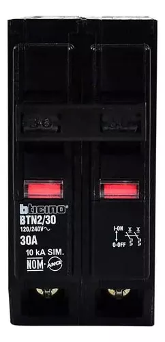 BTICINO INTERRUPTOR TERMOMAG 2P 30AMP