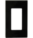 LEVITON PLACA DECORA PLUS 4 UNIDADES NEGRA