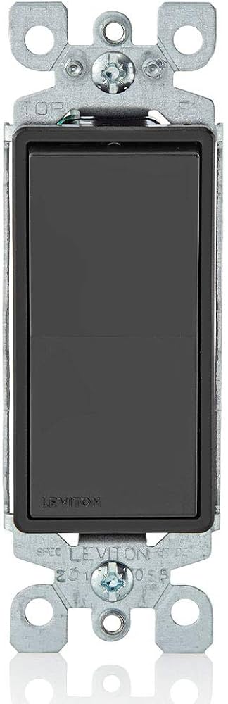 LEVITON APAGADOR DECORA DIPLEX 15AMP 120/277V NEGRO