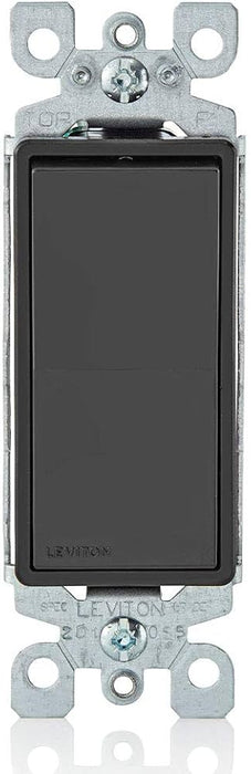 LEVITON APAGADOR DECORA DIPLEX 15AMP 120/277V NEGRO