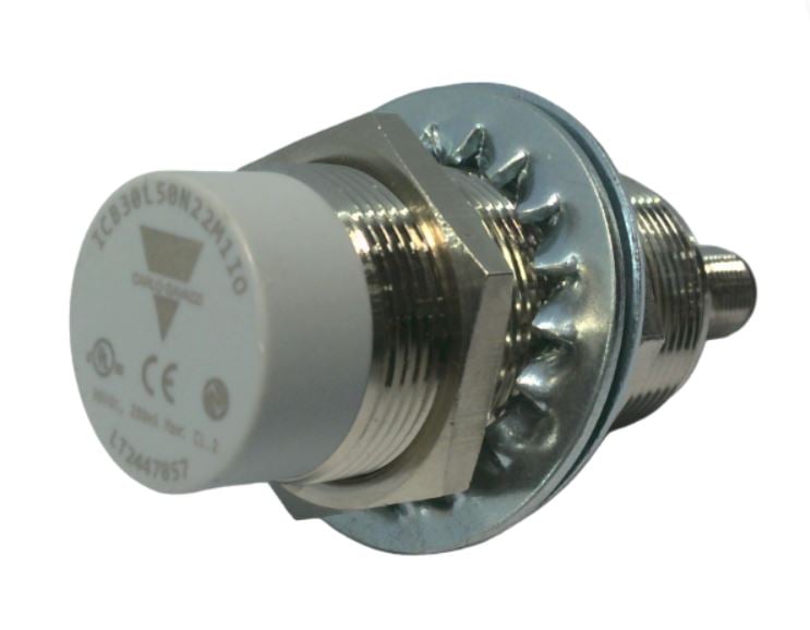 CARLO GAVAZZI SENSOR INDUCTIVO M30x50 PNP/NPN NA o NC NO-RAS SN22mm LATON NIQUELADO CONEC M12 3P IO-LINK