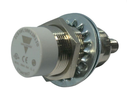 CARLO GAVAZZI SENSOR INDUCTIVO M30x50 PNP/NPN NA o NC NO-RAS SN22mm LATON NIQUELADO CONEC M12 3P IO-LINK