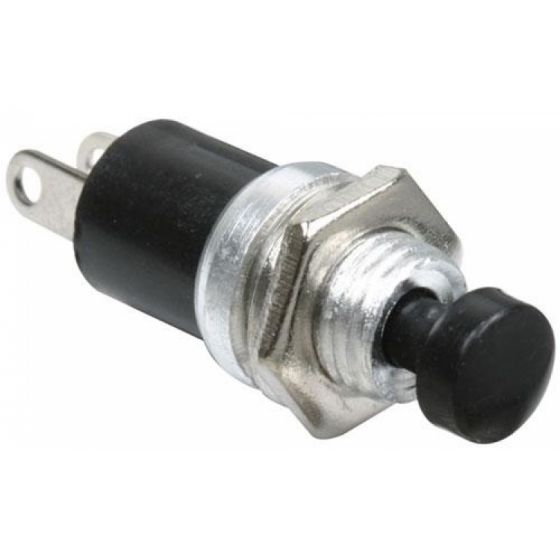 STEREN SWITCH PUSH MINI NORMALMENTE CERRADO NEGRO