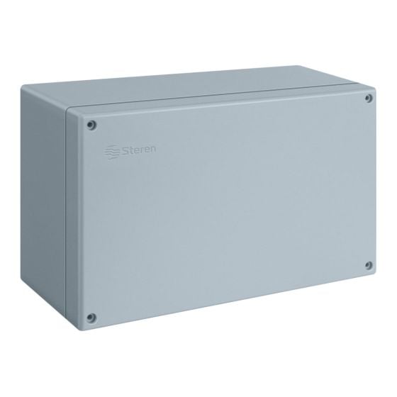 STEREN  GABINETE DE PLASTICO GRIS C/TAPA 223X14