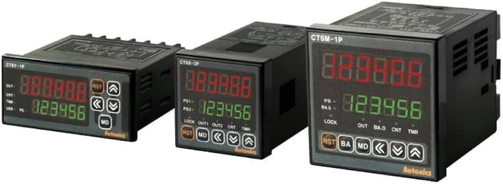 CONTADOR/TEMPORIZADOR 4 DIGITOS DIN W48xH48MM
