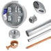 COMORSA JACKS RJ45+RJ11 CAT. 6 VOZ Y DATOS ACERO INOX