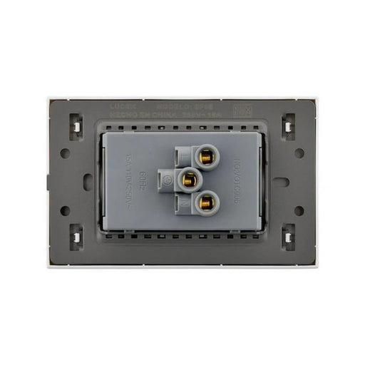 LUCEK FLAT PLACA C/CONTACTO DUPLEX BLANCA