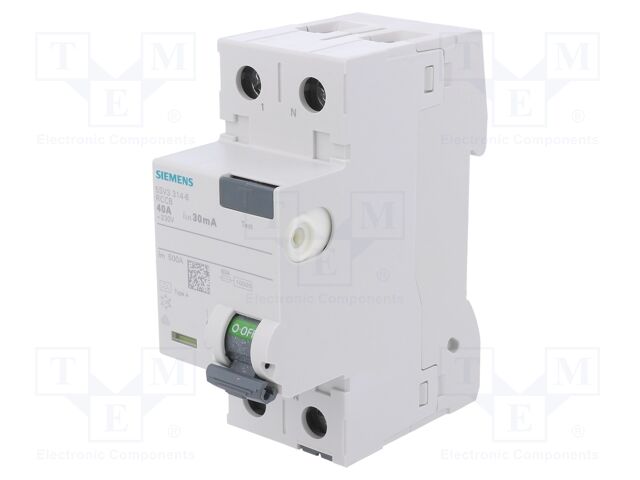 SIEMENS INTERRUPTOR DIFERENCIAL 4P 124A 300MA 400V