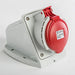 MARNO BASE MURAL 3P+N+T 6H 32AMP 400V IP67 ROJO