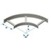 BASOR CURVA VERTICAL EXTERIOR ANCHO 12" RADIO 8 90 GRADOS