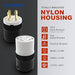 HUBBELL CLAVIJA NYLON 3P4H 20 AMP 220V L1420-P SIN TORNILLOS HBL2411
