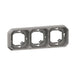 SEDNA PLACA C/SOPORTE 3 MODULOS BLANCO
