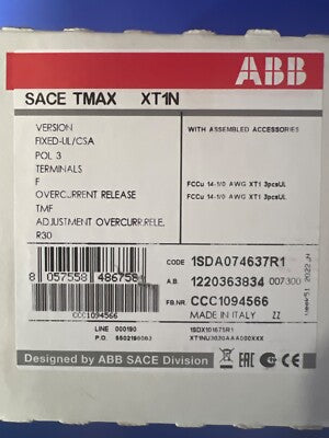 1SDA074637R1 ABB INTERRUPTOR TERMOMAG