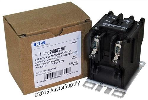 CUTLER CONTACTOR 2P 40 AMP 24V