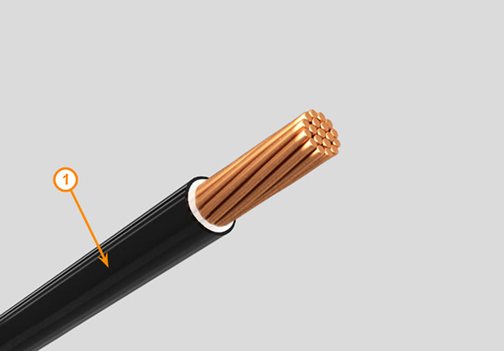 CORDON FLEXANEL 90C 600V NEGRO ROLLO 100 18 AWG