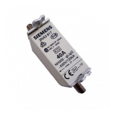 BUSSMAN FUSIBLE NH0 125A 500VCA 250VCD 3NA3832