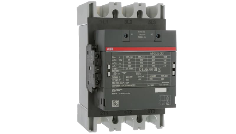 ABB CONTACTOR AF305-30-11-13 100-250V
