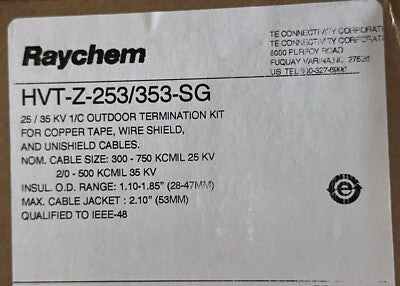 RAYCHEM 35KV OUTDOOR TERMINAL KIT 2/0-500KCMIL HVT-353-SG
