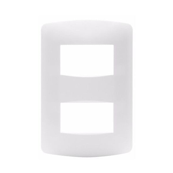 LEVITON MODULAR PLACA 2 MODULOS BLANCO