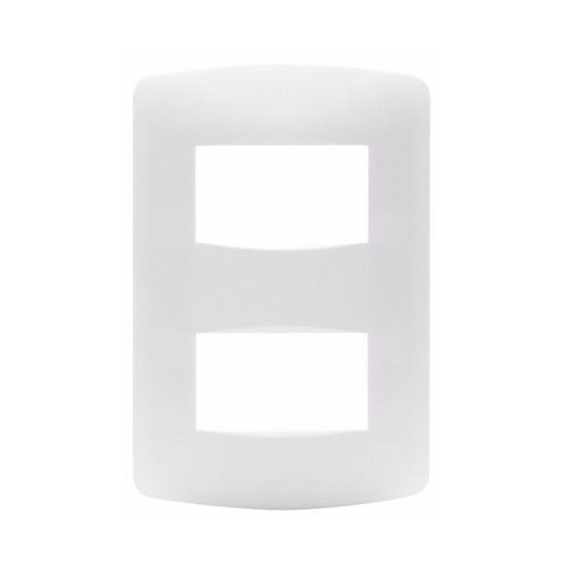 LEVITON MODULAR PLACA 2 MODULOS BLANCO