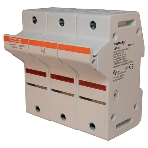 FERRAZ ULTRASAFE FUSE BLOCK 3P 60A 600VAC CLASS J M211381