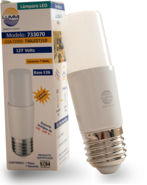 LUMI FOCO LED MINI BALA 7W 127V E26