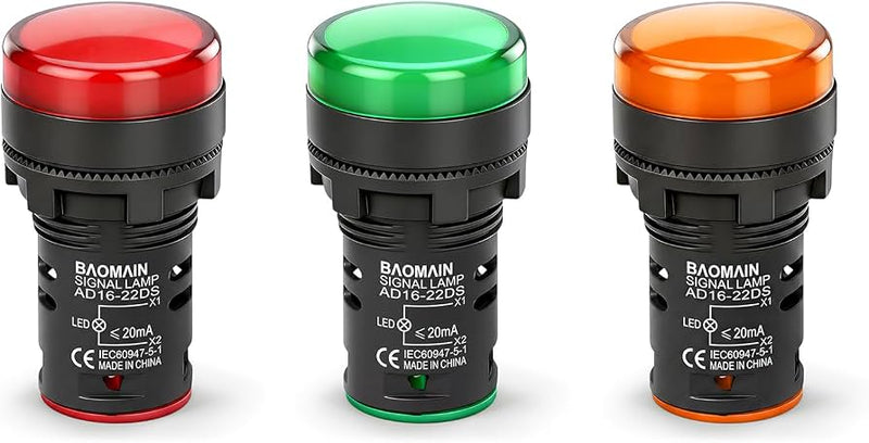 TELEMEC BASE P/LAMPARA LED ROJO 24V AC/DC PLAST