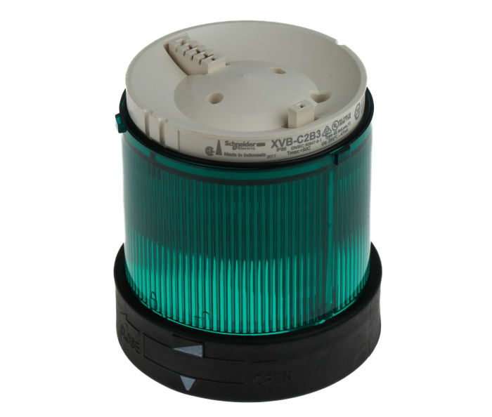 TELEMEC LAMPARA LED VERDE 24V AC/DC C/BASE PLAST