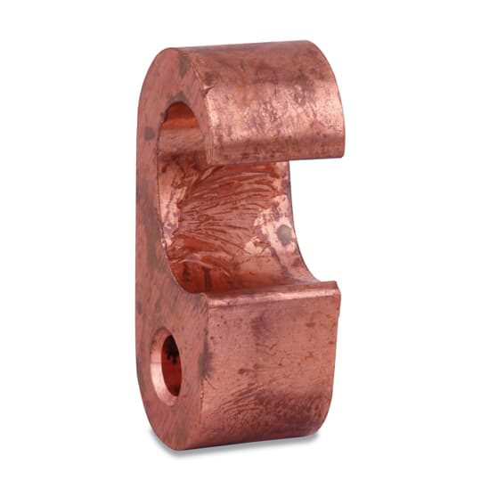 BURNDY CU COMPRESSION GROUND ROD CONNECTOR 250-500 TO 350-500 GRN